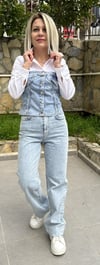 5716 BEDEN JEAN GARNİ GÖMLEK