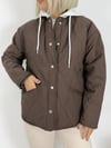 5841 KAPÜŞONLU SWEAT GARNİLİ KAPİTONE MONT