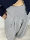 591 MD BEL FLATOLU VE PİLELİ, BOL PAÇA, MODAL PANTOLON