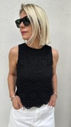 6032 ÖNÜ DANTEL KOLSUZ BLUZ