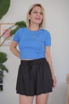 6169 PİS DİKİŞ CROP TSHİRT