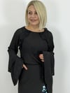 621 SIRT BAĞCIKLI, İSPANYOL KOL, ŞİFON BLUZ