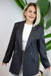 6217 DİYAGONEL DOKU, 4 DÜĞME BLAZER CEKET