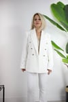 6228 GOLD 6 DÜĞMELİ, BEL OTURTMALI BLAZER CEKET
