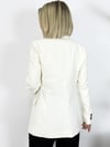 6249 Bel Oturtmalı, Dokulu, Tek Düğme Blazer Ceket