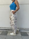 6260 HALAT KEMERLİ DESENLİ BALON PANTOLON