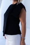 6323 YAKA PİLE DETAY SIRT PENCERE SATEN BLUZ