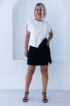 6323 YAKA PİLE DETAY SIRT PENCERE SATEN BLUZ