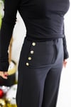 6428 YANLARI GOLD DÜĞME, BOL PAÇA PANTOLON