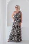 6434 LEOPAR TEK OMUZ DRAPELİ TULUM