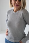 6532 BİSİKLET YAKA FİLE ÖRGÜ MERSERİZE BLUZ