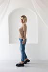 6532 BİSİKLET YAKA FİLE ÖRGÜ MERSERİZE BLUZ
