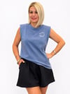 654 ZR Friday Baskılı, Yıkamalı, Vatkalı, Kolsuz Tshirt