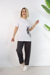 7001 KAPLAN BASKILI, SIVAMA TAŞLI TSHİRT