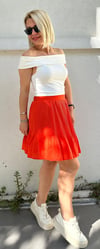 7078 PİLİSELİ KETEN ŞORT ETEK