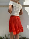 7078 PİLİSELİ KETEN ŞORT ETEK