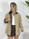 7095 KADİFE YAKA, EKOSE DETAY, TRENÇ MONT