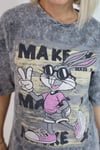 7230 BUNNY BASKILI, YIKAMALI TSHİRT