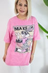 7230 BUNNY BASKILI, YIKAMALI TSHİRT