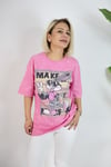 7230 BUNNY BASKILI, YIKAMALI TSHİRT
