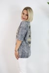 7230 BUNNY BASKILI, YIKAMALI TSHİRT