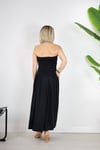 7236 DRAPELİ, STRAPLEZ, MODAL ELBİSE