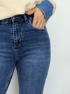 7403 PAÇA PÜSKÜLLÜ MİNİ FLARE JEAN
