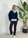 7403 PAÇA PÜSKÜLLÜ MİNİ FLARE JEAN