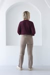 7403 PAÇA PÜSKÜLLÜ MİNİ FLARE JEAN