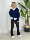 7403 PAÇA PÜSKÜLLÜ MİNİ FLARE JEAN