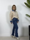 7403 PAÇA PÜSKÜLLÜ MİNİ FLARE JEAN