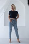 7419 ELİS PAÇA DETAY YIPRATMA MOM JEAN