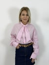 7435 Yaka Kuşaklı, Gizli Patlı, Çizgili, Boyfriend Gömlek