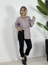 7493 GÖĞÜS BONCUK İŞLEME, ÇİZGİLİ GÖMLEK