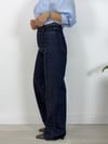 7714-T Taşlı, Wideleg Kalıp Jean Pantolon