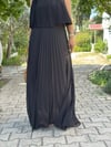 778 ÇİFT KAT PİLELİ, ASKILI, ŞİFON ELBİSE