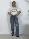 8044 Sıvama Taşlı, Yıpratmalı Jean Pantolon