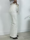 8158 Zincir Kemerli, Ön Mini Cep Detay, Wide Leg Jean