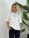 8202 Taş Detaylı, Bisiklet Yaka Tshirt