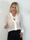 8233 V Yaka, Şallı, Şifon Bluz