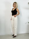 8273 Alya, Kemerli, Straight Fit Jean Pantolon