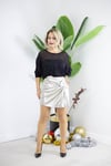 8432 KAYIK YAKA, UZUN KOL, SİMLİ, FİLE BLUZ