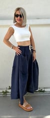 8460 CEPLİ ETEK PANTOLON