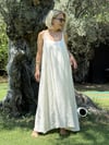 8537 Halter Yaka, Boncuklu, Askılı, Uzun Elbise