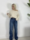 901 ÇİFT DÜĞMELİ, MİNİ CEP VE PAÇA DETAY, WİDE LEG JEAN