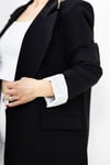 9158 ASTARI ÇİZGİLİ, RAHAT KALIP, KETEN BLAZER CEKET