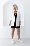 9158 KOL KATLI KETEN RAHAT KALIP BLAZER CEKET