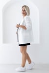 9158 KOL KATLI KETEN RAHAT KALIP BLAZER CEKET