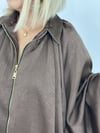 9584 YARASA KOL, FERMUARLI, ZR MODEL BOMBER SATEN CEKET