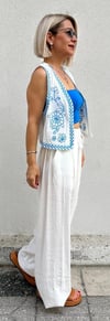 962 BEL PİLELİ BOL PAÇA PANTOLON